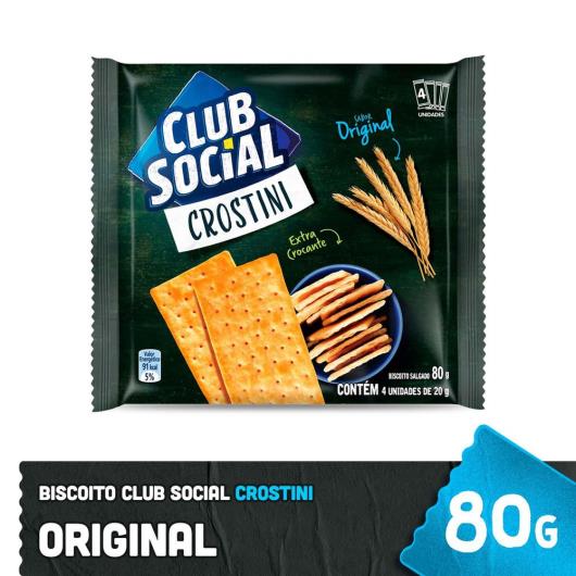 Biscoito Club Social Crostini Original 80g - Imagem em destaque