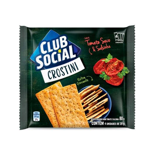 Biscoito Club Social Crostini tomate seco e salsinha 80g - Imagem em destaque
