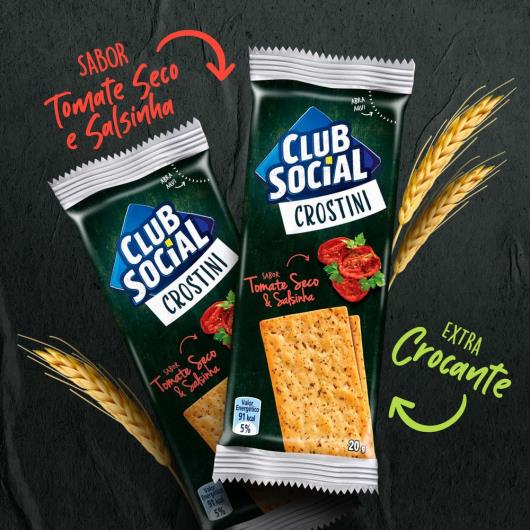 Biscoito Club Social Crostini tomate seco e salsinha 80g - Imagem em destaque