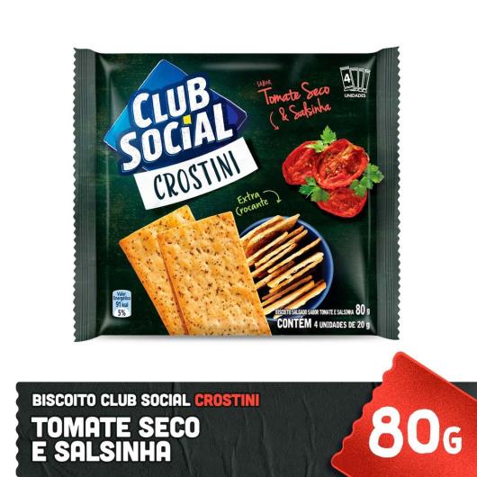 Biscoito Club Social Crostini tomate seco e salsinha 80g - Imagem em destaque