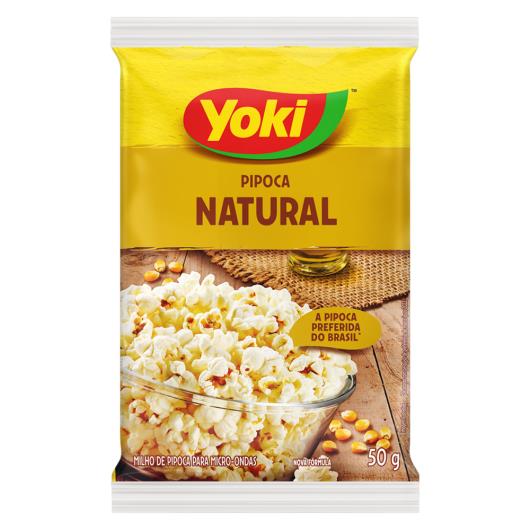 Pipoca para Micro-Ondas Natural Yoki Pacote 50g - Imagem em destaque