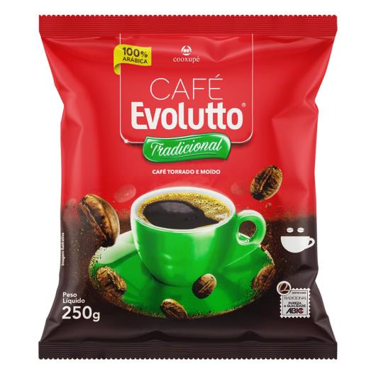 Café Torrado e Moído Tradicional Evolutto Pacote 250g - Imagem em destaque