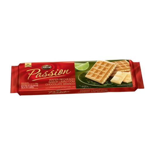 Wafer Arcor Passion Limão com Chocolate Branco 80g - Imagem em destaque