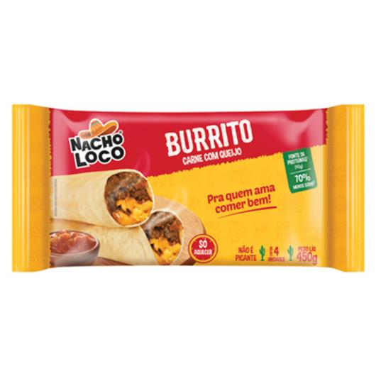 Burritos Nacho Loco Carne com Queijo 450g - Imagem em destaque