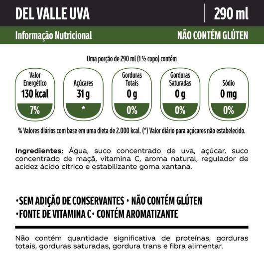 Suco Del Valle Néctar Sabor Uva LATA 290ML - Imagem em destaque