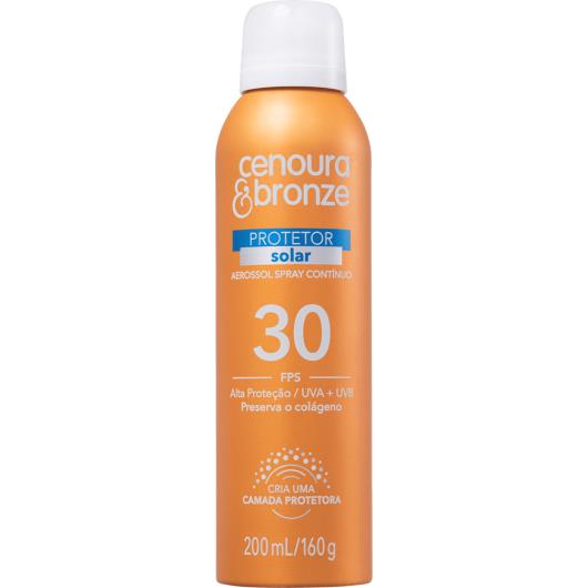 Protetor Solar Cenoura&Bronze Aersol FPS 30 200ml - Imagem em destaque