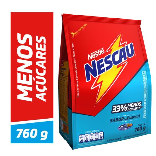 Achocolatado em Pó NESCAU 33% Menos Açúcares 760g - Imagem em destaque