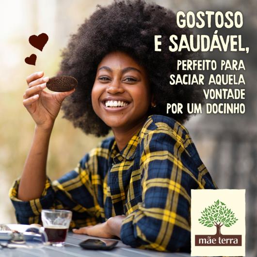 Biscoito orgânico cacau Mãe Terra Tribos 130g - Imagem em destaque