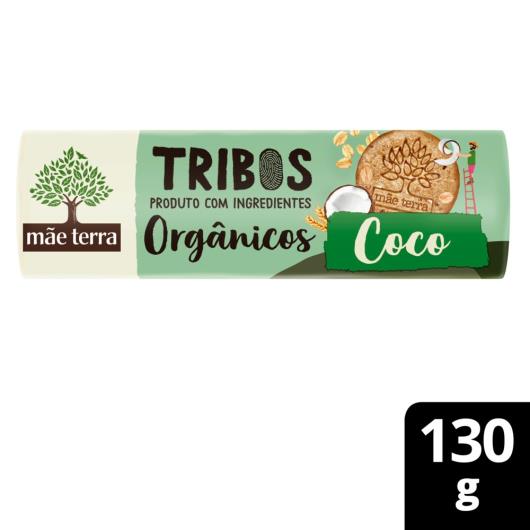 Biscoito Orgânico Mãe Terra Tribos Coco 130g - Imagem em destaque
