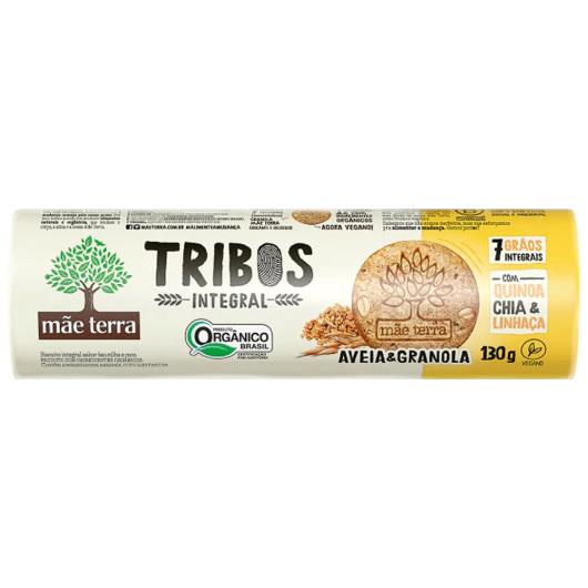 Biscoito Integral Orgânico Granola & Mel Mãe Terra Tribos Pacote 130g - Imagem em destaque