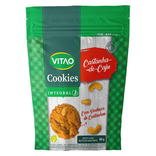Cookies Integrais Castanha-de-Caju Vitao 80g - Imagem em destaque