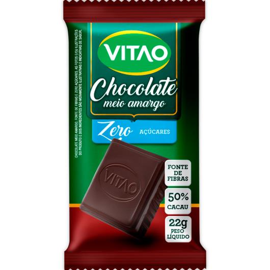 Chocolate Vitao Meio Amargo Zero Açúcar 22g - Imagem em destaque
