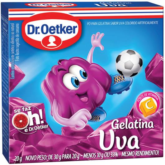 Gelatina Dr. Oetker sabor uva 20g - Imagem em destaque