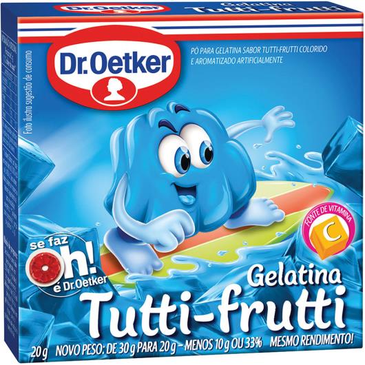 Gelatina Dr. Oetker sabor tutti frutti 20g - Imagem em destaque