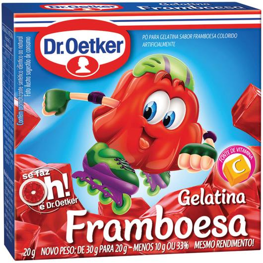 Gelatina Dr. Oetker sabor framboesa 20g - Imagem em destaque