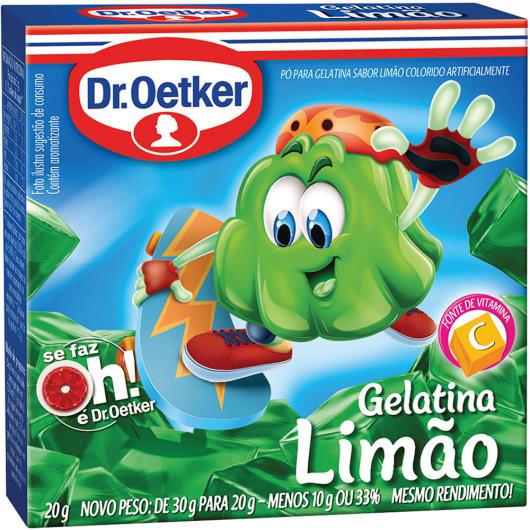 Gelatina Dr. Oetker sabor limão 20g - Imagem em destaque