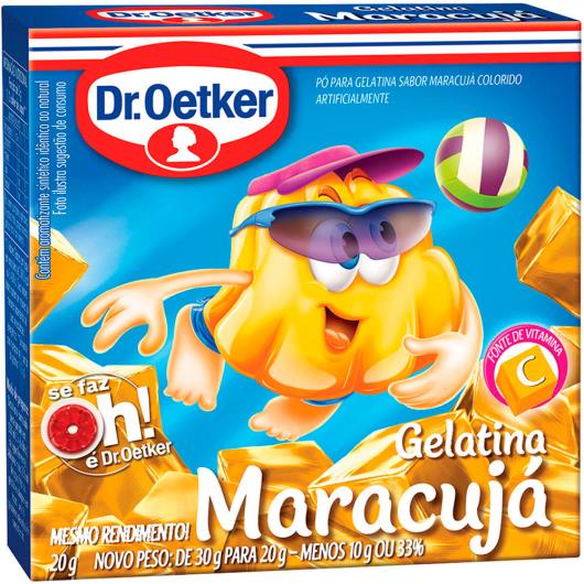 Gelatina Dr. Oetker sabor maracujá 20g - Imagem em destaque