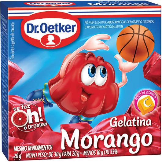 Gelatina Dr. Oetker sabor morango 20g - Imagem em destaque