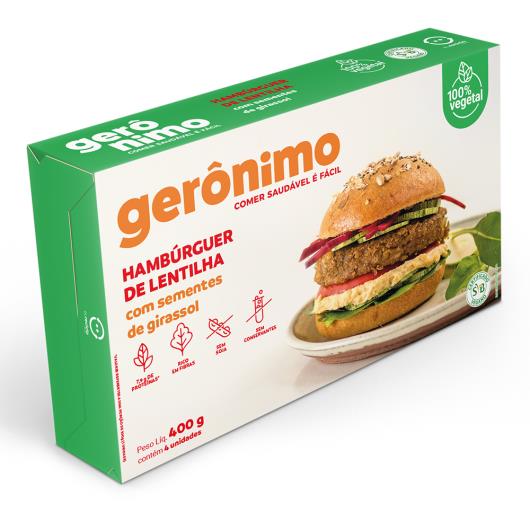Hambúrguer de Lentilha com Sementes de Girassol Gerônimo 400g - Imagem em destaque
