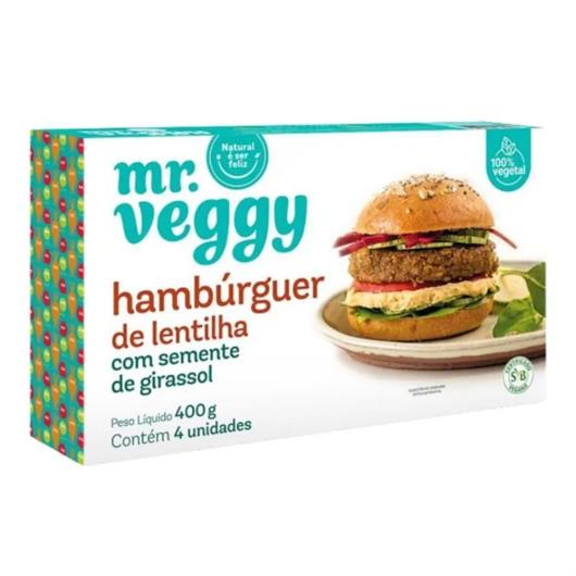 Hambúrguer de Lentilha com Sementes de Girassol Mr. Veggy 400g - Imagem em destaque