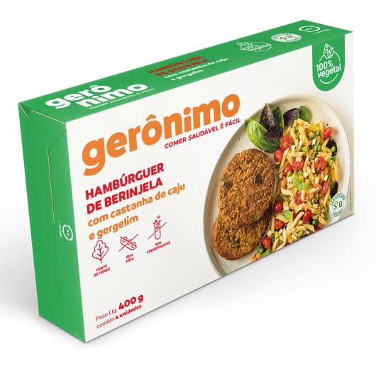 Hambúrguer de Berinjela com Castanha de Caju e Gergelim Gerônimo 400g - Imagem em destaque