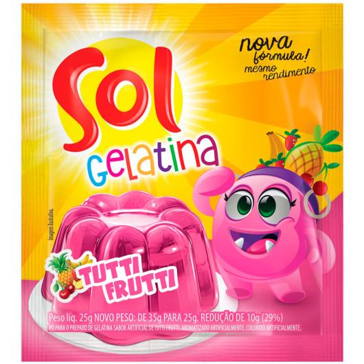 Gelatina tutti frutti Sol 25g - Imagem em destaque