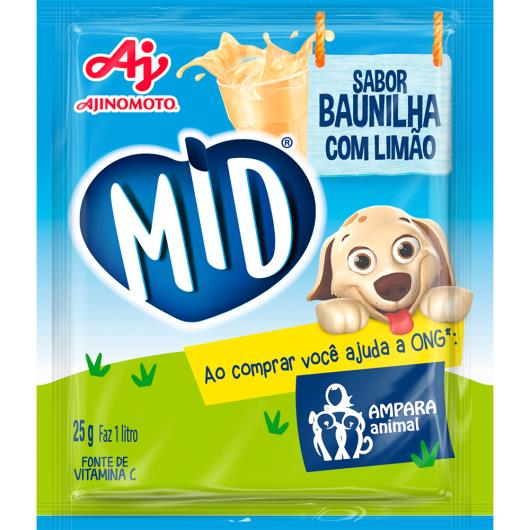 Refresco em pó MID Baunilha com Limão 25g - Imagem em destaque