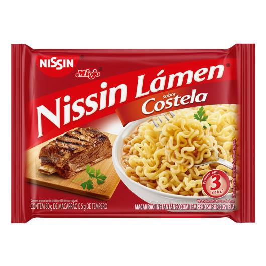 Macarrão Instantâneo Lámen Costela Nissin Miojo Pacote 85g - Imagem em destaque