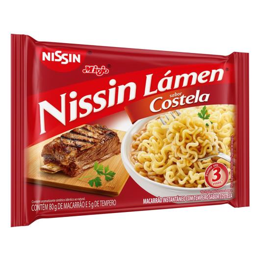 Macarrão Instantâneo Lámen Costela Nissin Miojo Pacote 85g - Imagem em destaque