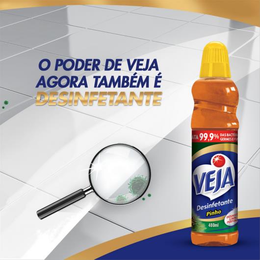 Desinfetante Veja Pinho 480ml - Imagem em destaque