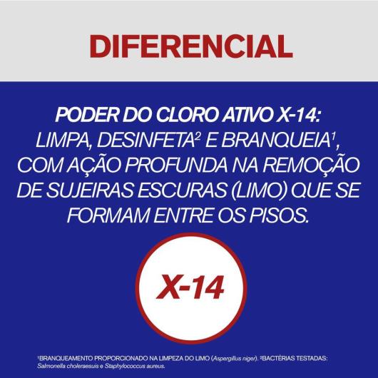 Limpador para Limpeza Pesada Cloro Ativo X-14 Embalagem Econômica Veja 500ml - Imagem em destaque