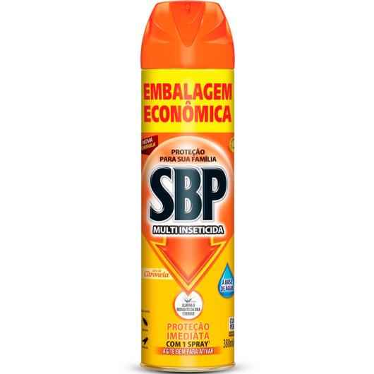 SBP Multi Inseticida Aerossol Óleo de Citronela 380ml Embalagem Econômica - Imagem em destaque