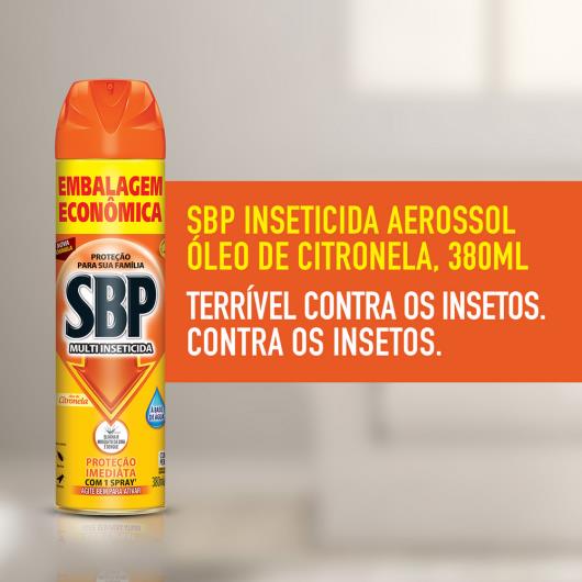 SBP Multi Inseticida Aerossol Óleo de Citronela 380ml Embalagem Econômica - Imagem em destaque