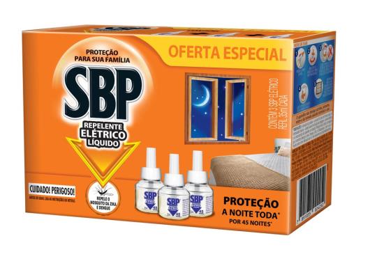 SBP Repelente Elétrico Líquido 45 noites 3 Refis Oferta Especial - Imagem em destaque
