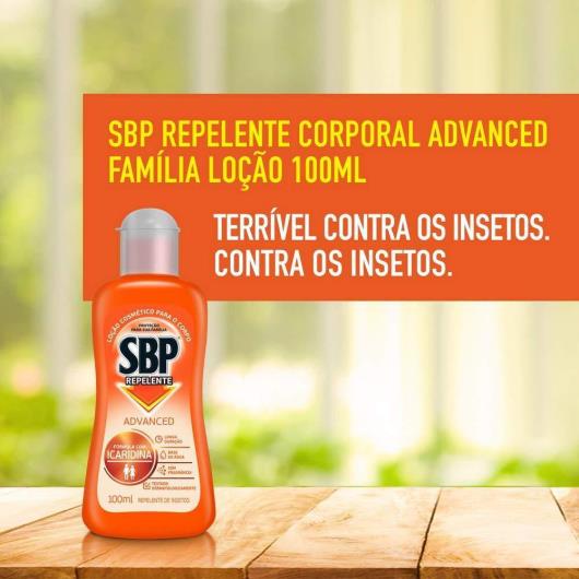 SBP Advanced Repelente Corporal Loção com Icaridina 100ml - Imagem em destaque