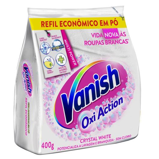 Tira Manchas em Pó Vanish Crystal White Oxi Action 400g para roupas brancas Refil Econômico - Imagem em destaque