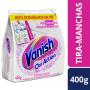 Tira Manchas em Pó Vanish Crystal White Oxi Action 400g para roupas brancas Refil Econômico