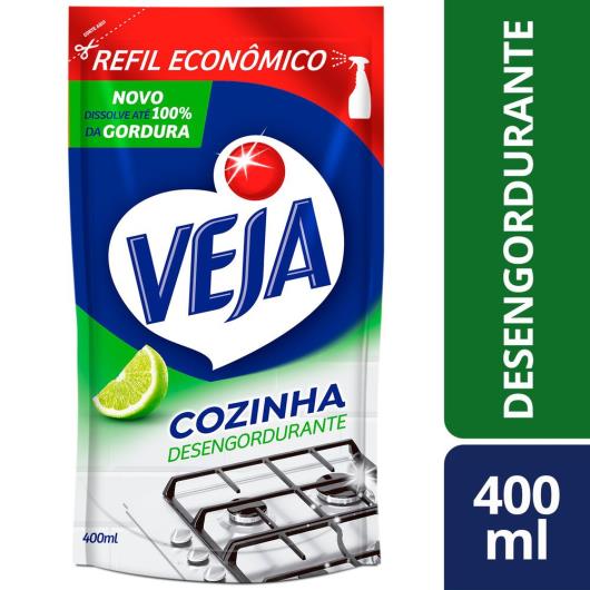 Desengordurante Veja Cozinha Limão 400ml Refil Econômico - Imagem em destaque