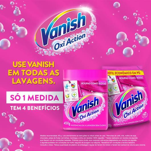 Tira Manchas em Pó Vanish Multi Power Oxi Action 900g para roupas coloridas com 25% de Desconto - Imagem em destaque