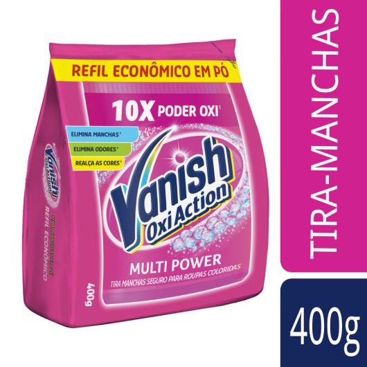 Tira Manchas em Pó Vanish Multi Power Oxi Action 400g para roupas coloridas Refil Econômico - Imagem em destaque