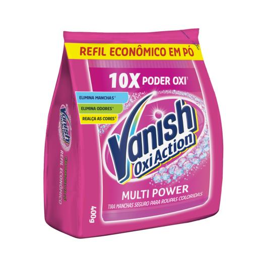 Tira Manchas em Pó Vanish Multi Power Oxi Action 400g para roupas coloridas Refil Econômico - Imagem em destaque