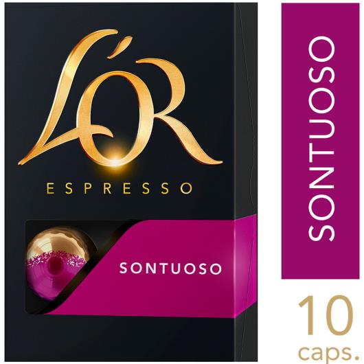 Café em Cápsula Torrado e Moído Espresso Sontuoso L'or Intensity 8 Caixa 52g 10 Unidades - Imagem em destaque