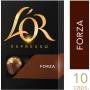 Café em Cápsula Torrado e Moído Espresso Forza L'or Intensity 9 Caixa 52g 10 Unidades