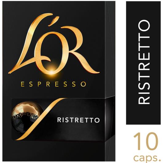 Café em Cápsula Torrado e Moído Espresso Ristretto L'or Intensity 11 Caixa 52g 10 Unidades - Imagem em destaque