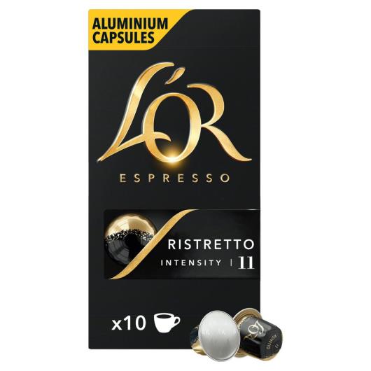 Café em Cápsula Torrado e Moído Espresso Ristretto L'or Intensity 11 Caixa 52g 10 Unidades - Imagem em destaque