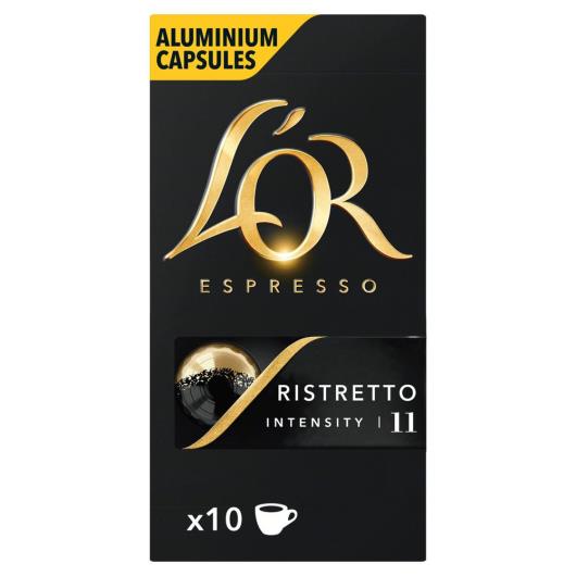 Café em Cápsula Torrado e Moído Espresso Ristretto L'or Intensity 11 Caixa 52g 10 Unidades - Imagem em destaque