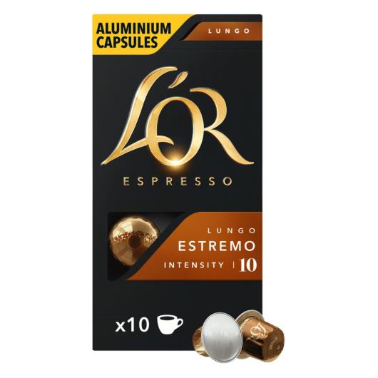 Café em Cápsula Torrado e Moído Lungo Espresso L'or Intensity 10 Caixa 52g 10 Unidades - Imagem em destaque