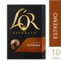 Café em Cápsula Torrado e Moído Lungo Espresso L'or Intensity 10 Caixa 52g 10 Unidades