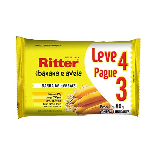 Barra de cereal Ritter banana e aveia Leve 4 Pague 3 80g - Imagem em destaque