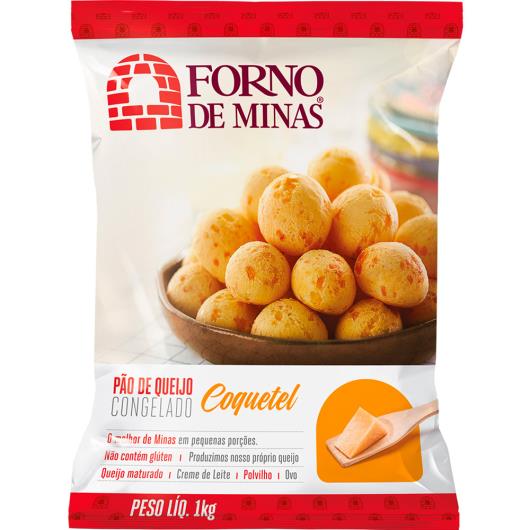 Pão de Queijo congelado coquetel Forno de Minas 1kg - Imagem em destaque